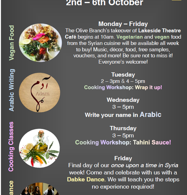 Once upon a time in Syria. The Lakeside Theatre cafe takeover